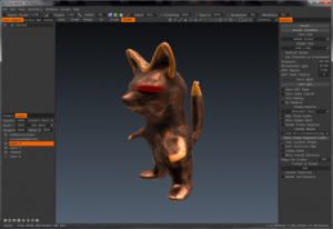 3D Chocolate Raccoon Character