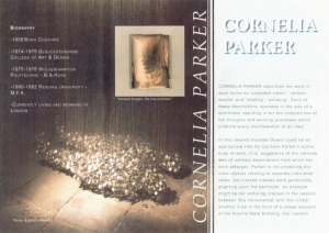 Cornelia Parker Leaflet