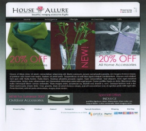 House of Allure Frontpage