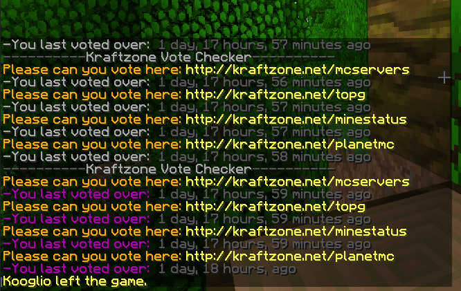 Minecraft Votechecker